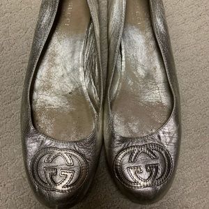 Gucci (gold) flats